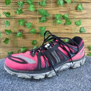 Brooks PureFlow Pink Black Running Shoes Women 9.5 Lightweight Athletic Trainers